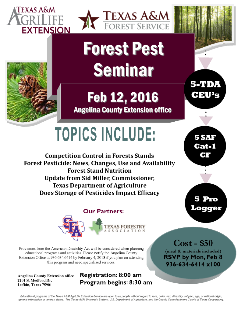2016 Forest Pest flyer