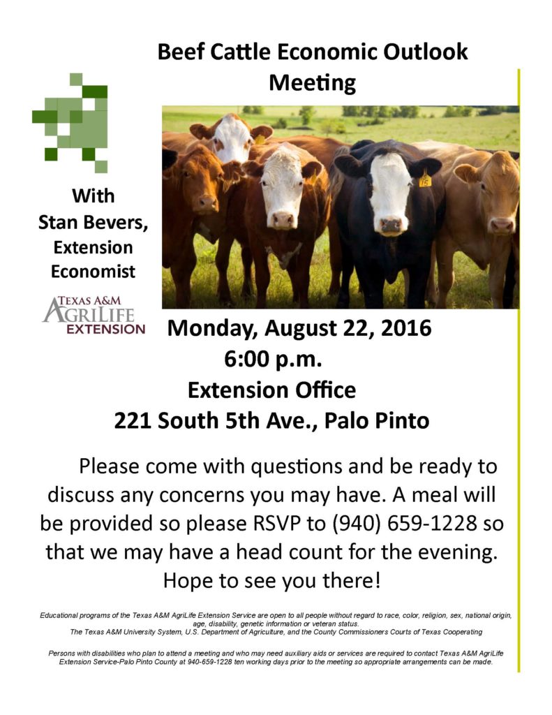 Beef Cattle Economic Outlook Flyer