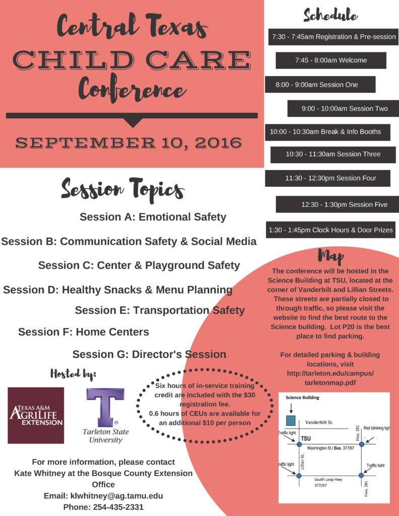 2016 Child Care Conference Flyer