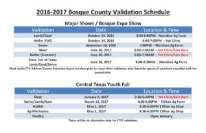 2016-17-bosque-county-validation-schedule