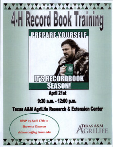 4-H Recordbook Training