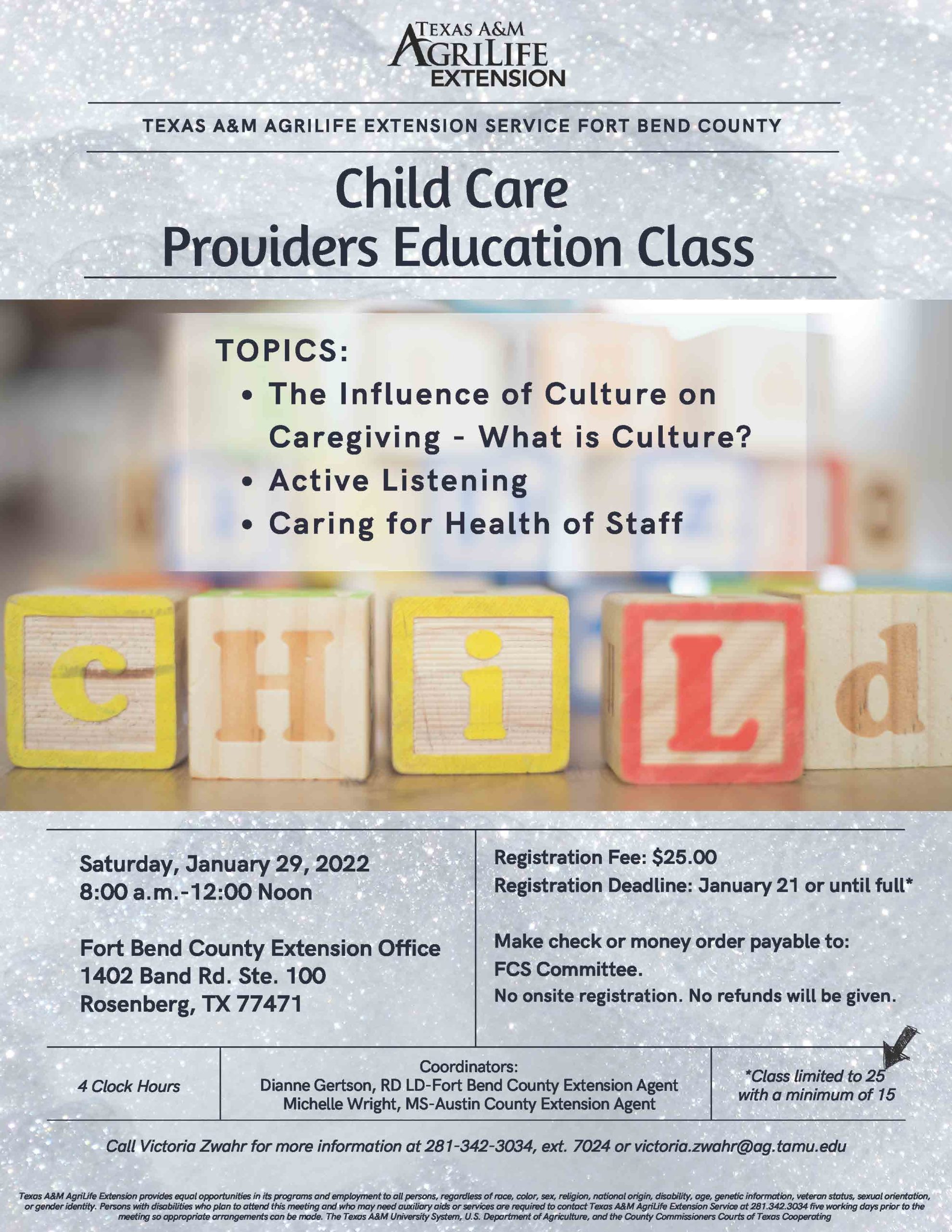 January 29 Child Care Conf
