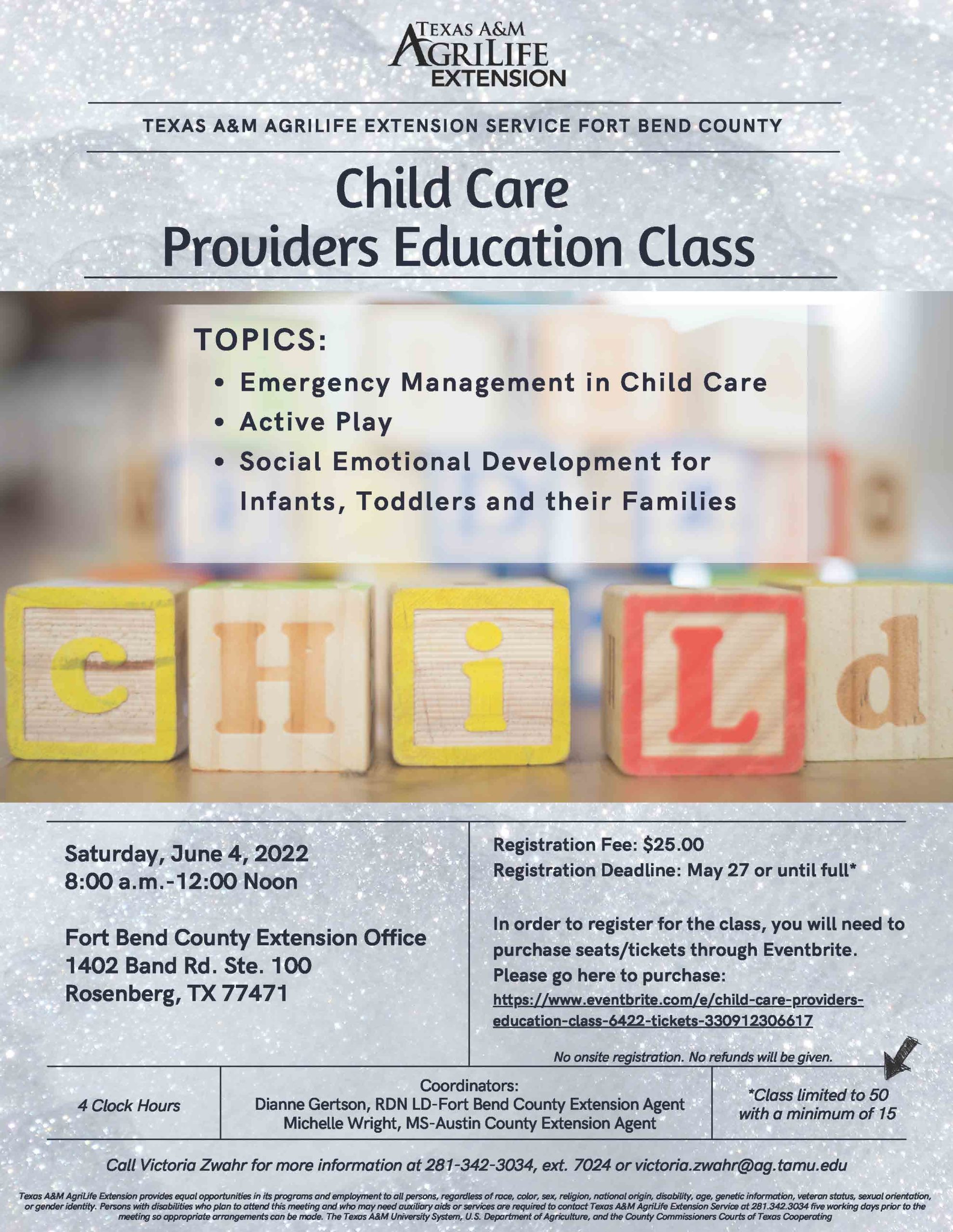 Child Care Providers Education June 4