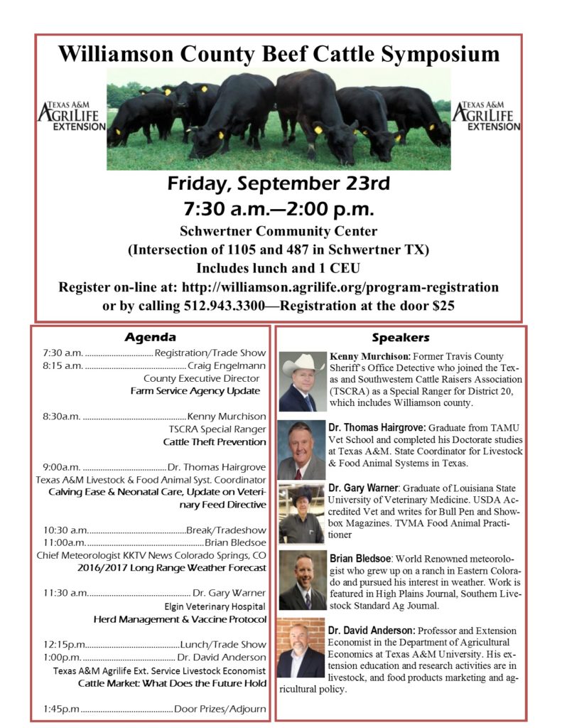Williamson County Beef Symposium